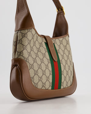 Gucci Brown Monogram Jackie 1961 Small Shoulder Bag RRP £2420