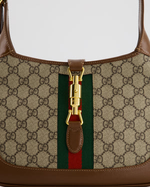 Gucci Brown Monogram Jackie 1961 Small Shoulder Bag RRP £2420