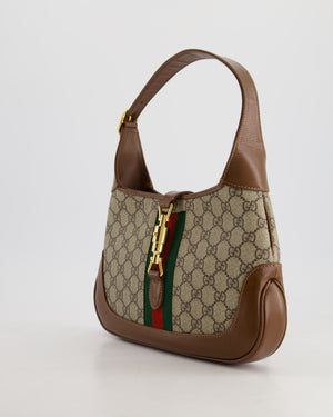 Gucci Brown Monogram Jackie 1961 Small Shoulder Bag RRP £2420