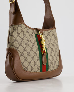 Gucci Brown Monogram Jackie 1961 Small Shoulder Bag RRP £2420