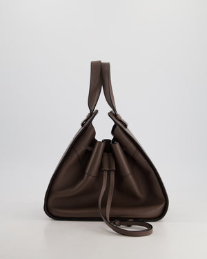 *HOT* Loewe Brown Hammock Small Textured-Leather Shoulder Bag with Silver Hardware  RRP £2,250