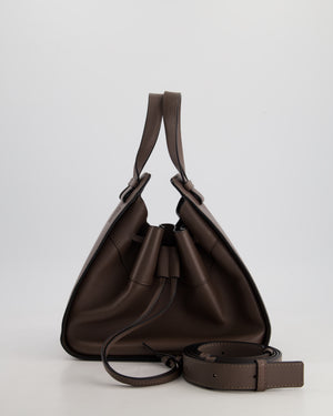 *HOT* Loewe Brown Hammock Small Textured-Leather Shoulder Bag with Silver Hardware  RRP £2,250