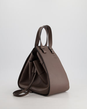 *HOT* Loewe Brown Hammock Small Textured-Leather Shoulder Bag with Silver Hardware  RRP £2,250