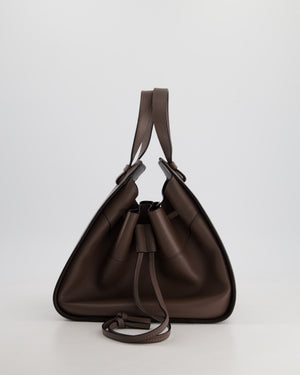 *HOT* Loewe Brown Hammock Small Textured-Leather Shoulder Bag with Silver Hardware  RRP £2,250