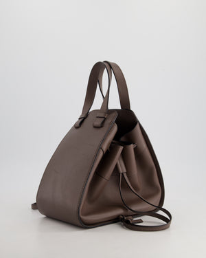 *HOT* Loewe Brown Hammock Small Textured-Leather Shoulder Bag with Silver Hardware  RRP £2,250