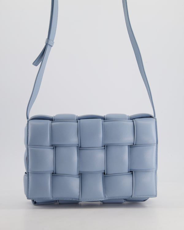 *HOT COLOUR & FIRE PRICE* Bottega Veneta Sky Blue Padded Cassette Bag with Gold Hardware RRP £2,780