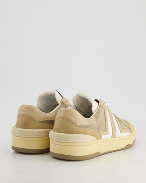 Lanvin Beige Clay Leather Low-Top Sneakers Size EU 39 RRP £490