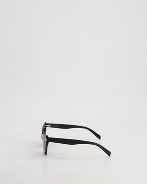 Saint Laurent Black Cat-Eye Acetate Sunglasses