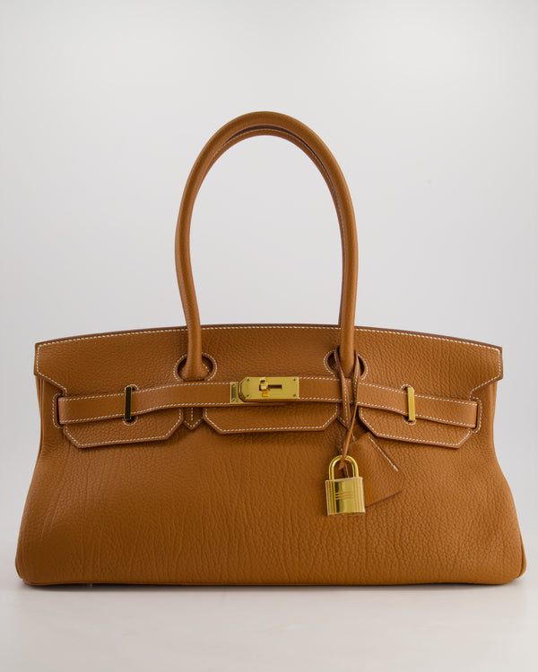 *FIRE PRICE* Hermès Birkin JPG Bag in Gold Ardennes Leather with Gold Hardware