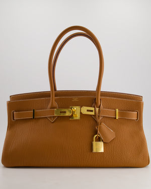 *FIRE PRICE* Hermès Birkin JPG Bag in Gold Ardennes Leather with Gold Hardware