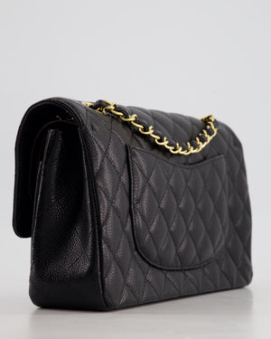 *RARE* Chanel Medium Black Classic Double Flap in Caviar Leather with Gold Hardware RRP £8,830