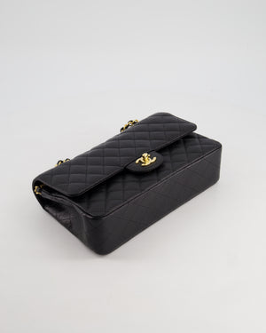 *RARE* Chanel Medium Black Classic Double Flap in Caviar Leather with Gold Hardware RRP £8,830