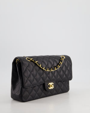 *RARE* Chanel Medium Black Classic Double Flap in Caviar Leather with Gold Hardware RRP £8,830