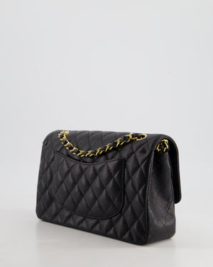 *RARE* Chanel Medium Black Classic Double Flap in Caviar Leather with Gold Hardware RRP £8,830