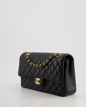 *RARE* Chanel Medium Black Classic Double Flap in Caviar Leather with Gold Hardware RRP £8,830