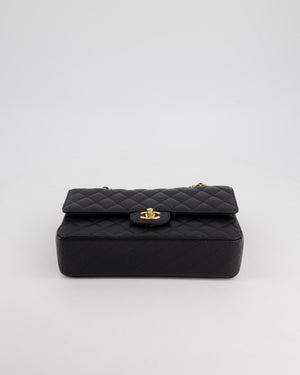 *RARE* Chanel Medium Black Classic Double Flap in Caviar Leather with Gold Hardware RRP £8,830