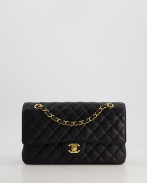 *RARE* Chanel Medium Black Classic Double Flap in Caviar Leather with Gold Hardware RRP £8,830