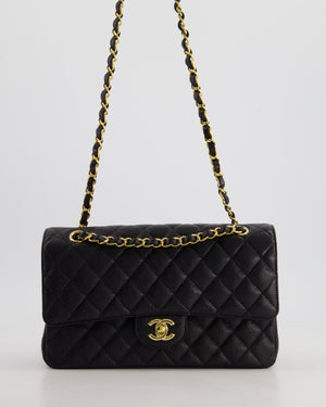 *RARE* Chanel Medium Black Classic Double Flap in Caviar Leather with Gold Hardware RRP £8,830