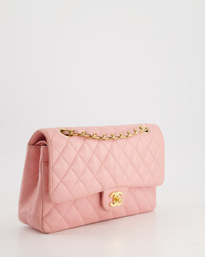 *HOT* Chanel Bubblegum Pink Vintage Classic Medium Double Flap Bag in Caviar Leather with 24K Gold Hardware