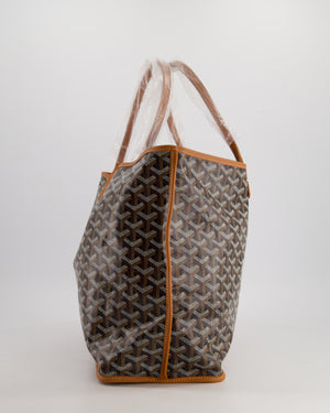 *SUPER RARE* Goyard Anjou PM in Tan & Black Goyardine & Calfskin Leather Reversible Shoulder Bag