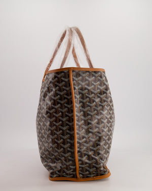 *SUPER RARE* Goyard Anjou PM in Tan & Black Goyardine & Calfskin Leather Reversible Shoulder Bag