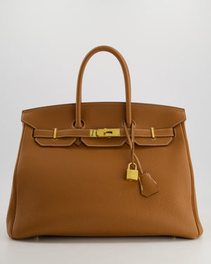 Hermès Birkin Bag 35cm in Gold Togo Leather with Gold Hardware