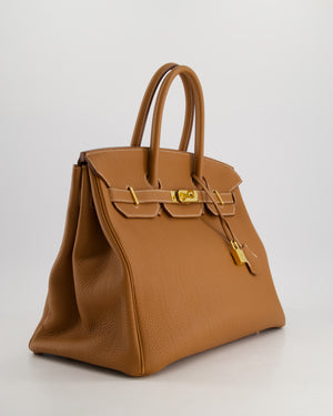 Hermès Birkin Bag 35cm in Gold Togo Leather with Gold Hardware