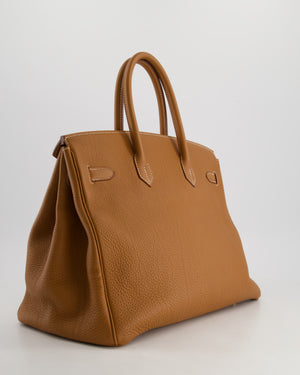 Hermès Birkin Bag 35cm in Gold Togo Leather with Gold Hardware