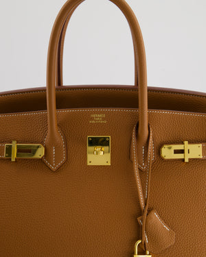 Hermès Birkin Bag 35cm in Gold Togo Leather with Gold Hardware