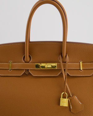 Hermès Birkin Bag 35cm in Gold Togo Leather with Gold Hardware