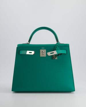 Hermès Kelly Sellier 28cm in Vert Jade Epsom Leather with Palladium Hardware