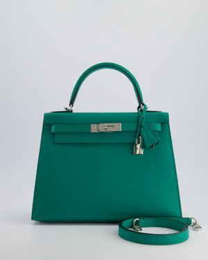 Hermès Kelly Sellier 28cm in Vert Jade Epsom Leather with Palladium Hardware