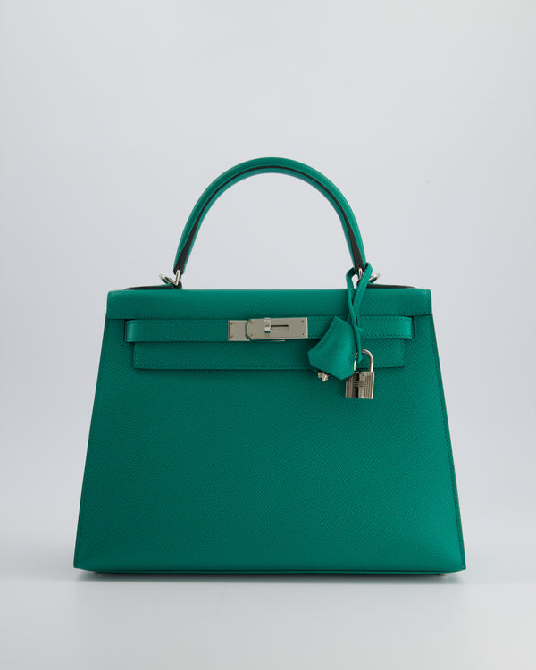 Hermès Kelly Sellier 28cm in Vert Jade Epsom Leather with Palladium Hardware