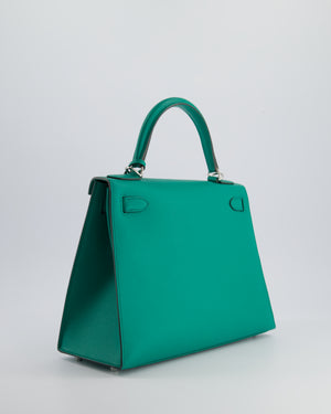 Hermès Kelly Sellier 28cm in Vert Jade Epsom Leather with Palladium Hardware