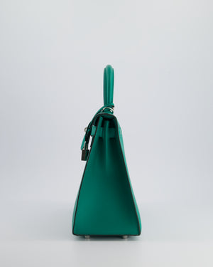 Hermès Kelly Sellier 28cm in Vert Jade Epsom Leather with Palladium Hardware