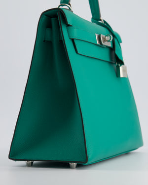 Hermès Kelly Sellier 28cm in Vert Jade Epsom Leather with Palladium Hardware