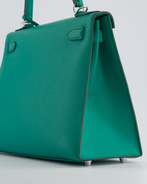 Hermès Kelly Sellier 28cm in Vert Jade Epsom Leather with Palladium Hardware