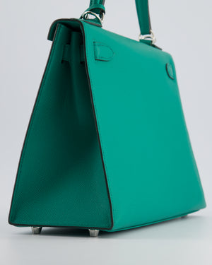 Hermès Kelly Sellier 28cm in Vert Jade Epsom Leather with Palladium Hardware