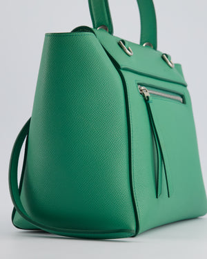 Celine Green Medium Belt Bag with Silver Hardware