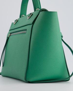 Celine Green Medium Belt Bag with Silver Hardware