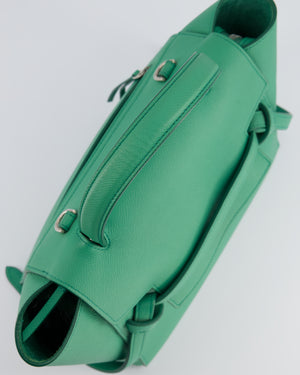 Celine Green Medium Belt Bag with Silver Hardware