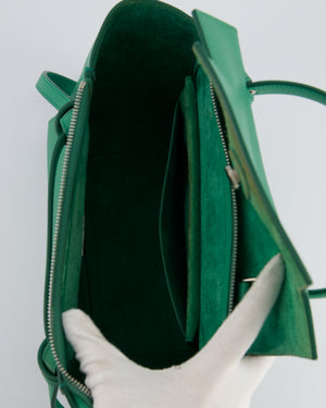 Celine Green Medium Belt Bag with Silver Hardware