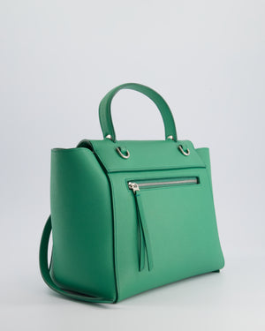 Celine Green Medium Belt Bag with Silver Hardware