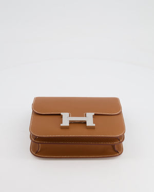 *HOT* Hermès Constance Mini 18cm Bag in Gold Epsom Leather with Palladium Hardware