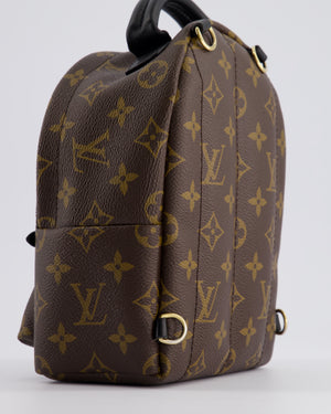 Louis Vuitton Palm Springs Mini Backpack in Monogram Canvas with Gold Hardware