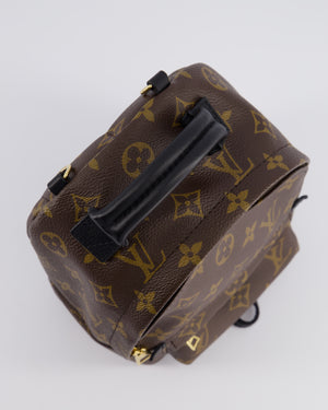 Louis Vuitton Palm Springs Mini Backpack in Monogram Canvas with Gold Hardware