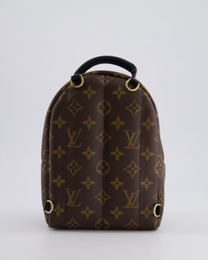 Louis Vuitton Palm Springs Mini Backpack in Monogram Canvas with Gold Hardware