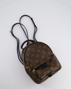 Louis Vuitton Palm Springs Mini Backpack in Monogram Canvas with Gold Hardware