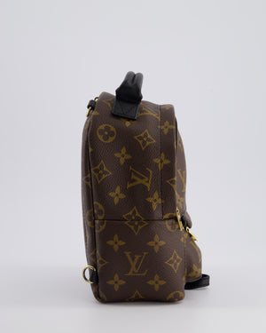 Louis Vuitton Palm Springs Mini Backpack in Monogram Canvas with Gold Hardware