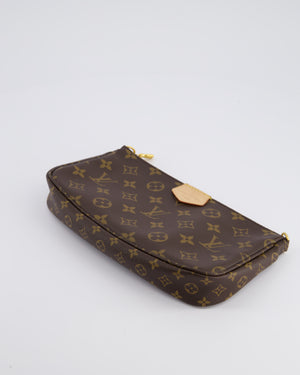 Louis Vuitton Monogram Multi Pochette Bag with Khaki Green Strap and Gold Hardware RRP £1970